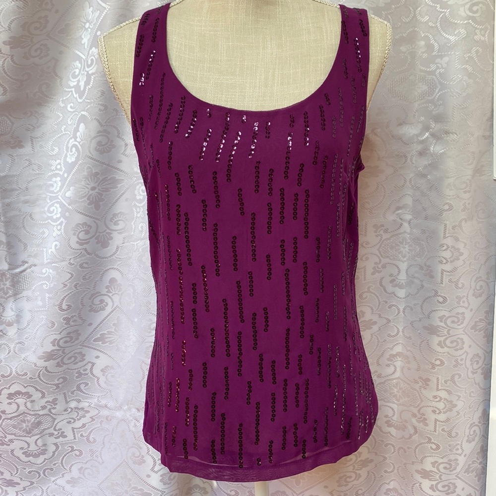 Anne Klein sequined top